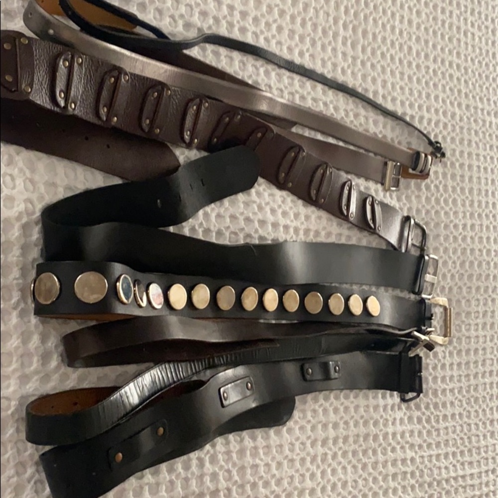 Celine, Banana Republic, Jcrew, selection of womens belts.